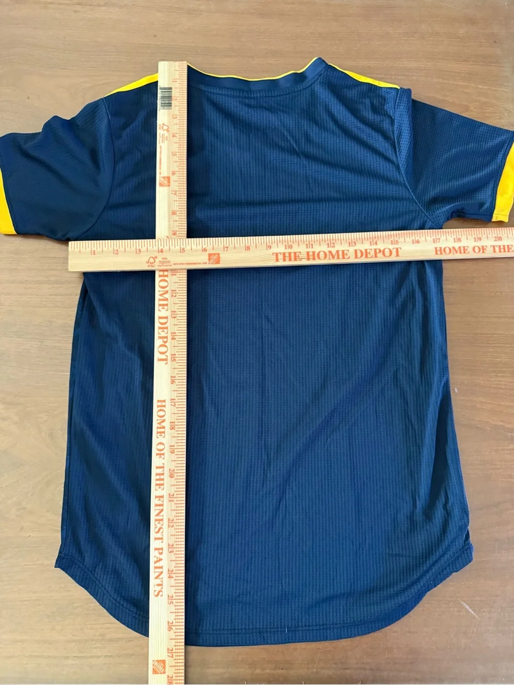 adidas Zanzibar Soccer Jersey Navy Gold Palm Print Men’s Small